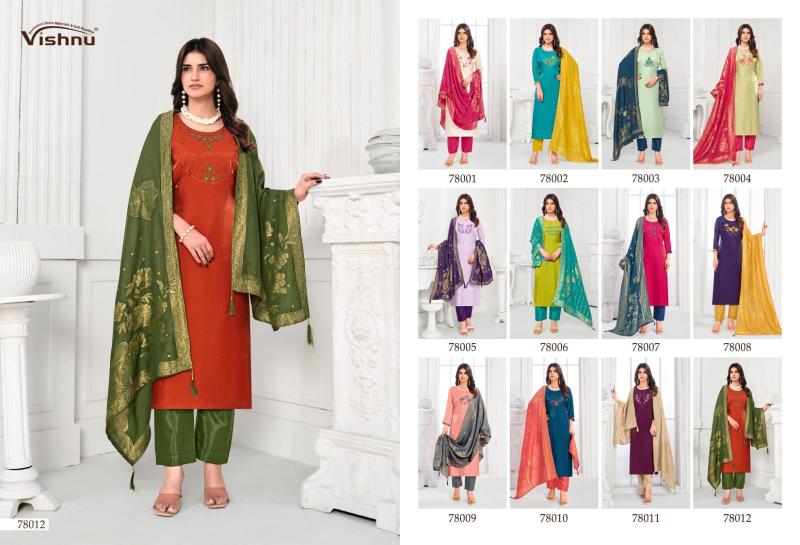 Vishnu mumkeen silk dress materials wholesale with price